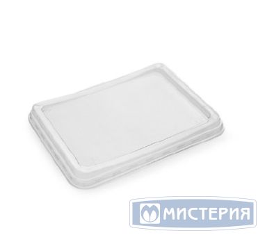 Крышка к контейнеру К-190х144, прямоугольная, 196.4х150х12(16)мм, прозрачная
