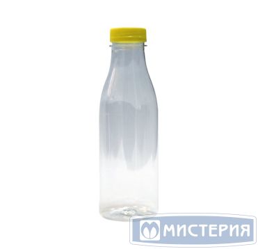 Бутылка ПЭТ 500 мл, прозр., горло d38 мм, крышка в компл., 120 шт/кор 120 шт/упак РОССИЯ 0,50 BRC